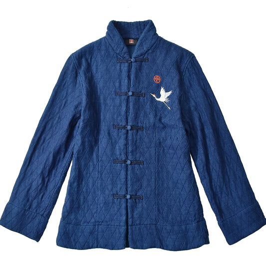 接結刺し子　チャイナジャケット(レディース）