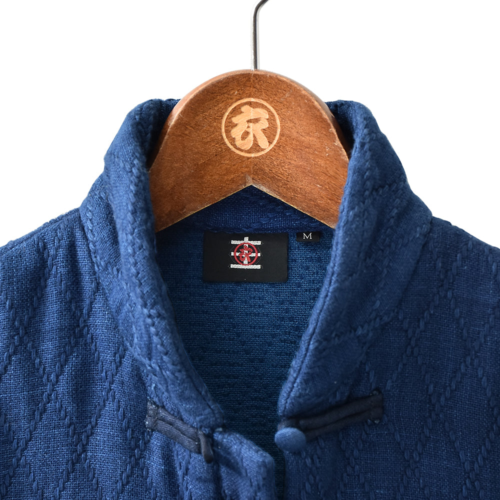 接結刺し子　チャイナジャケット(レディース）