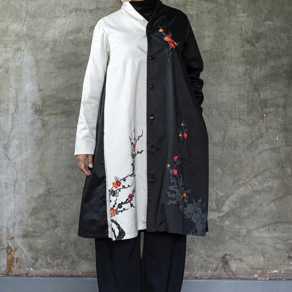 枝梅サイド折り込みワンピース　