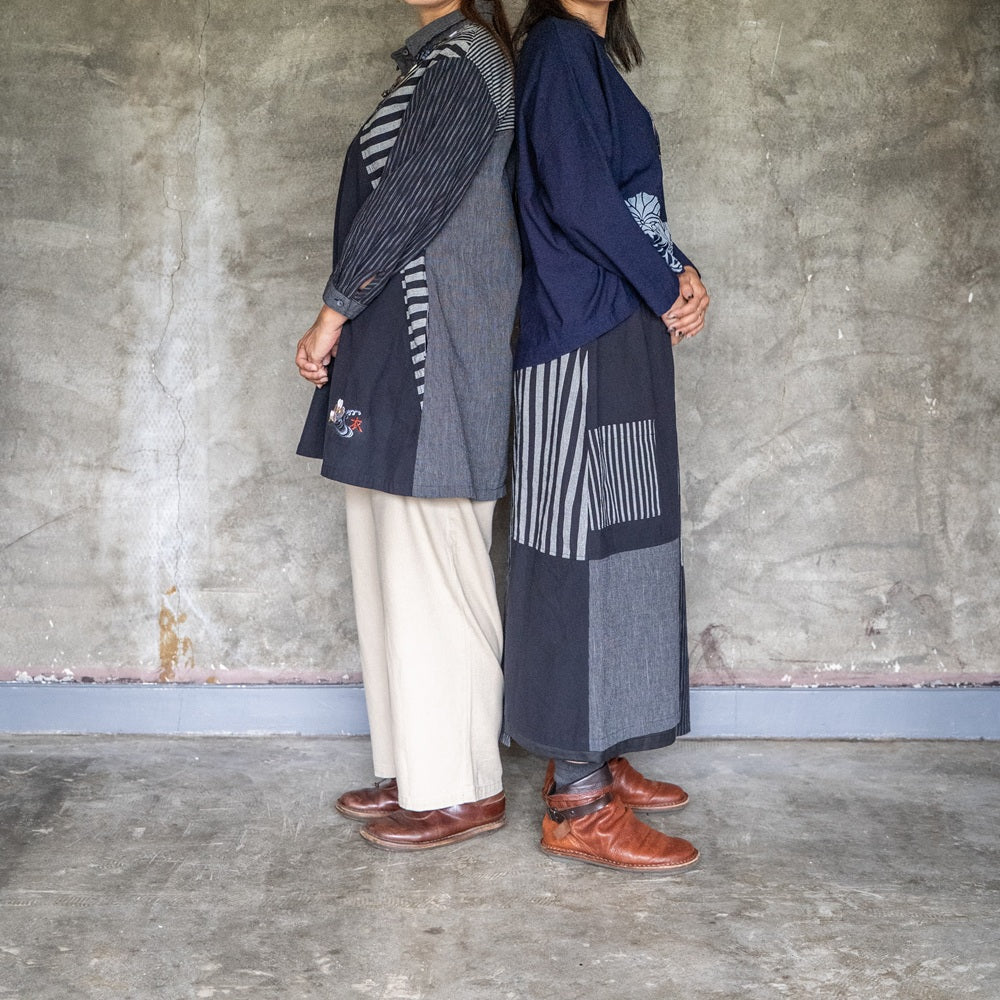 亀田縞ワンピース