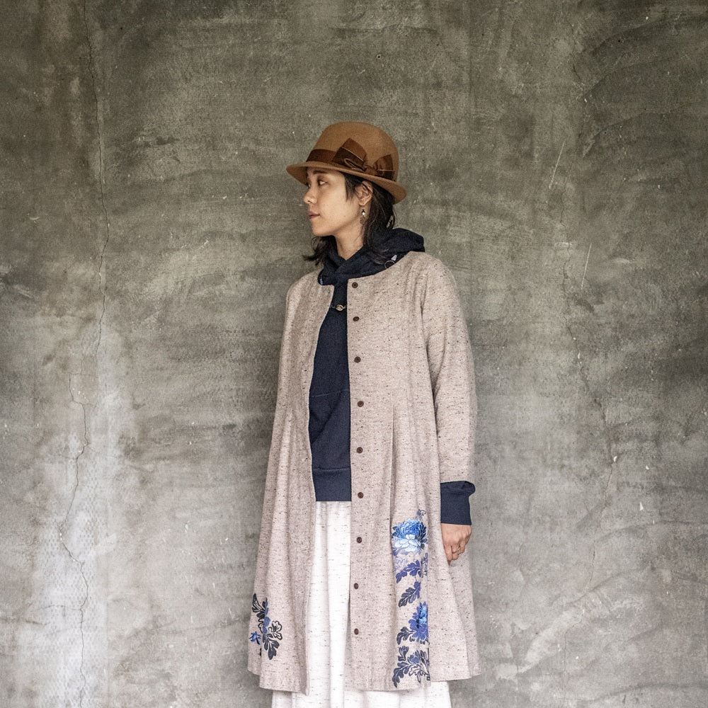 Jazz Nep Dress "Blue Chrysanthemum"