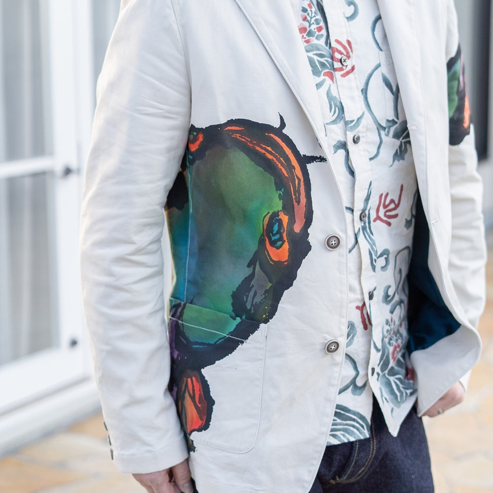 手彩色 鯰ジャケット