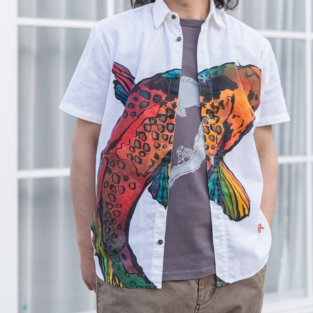 Hand-painted Koi Shirt