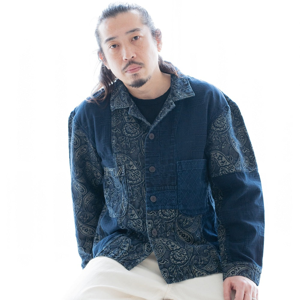 ペイズリーパッチワークジャケット インディゴ – AUSTERE JAPAN KOROMO