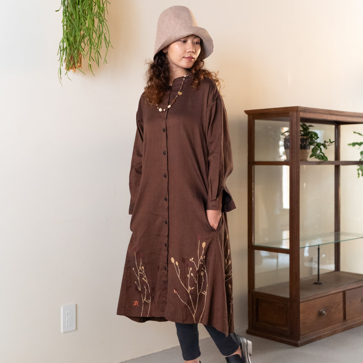 Tama-mushi Weave Great Burnet Dress