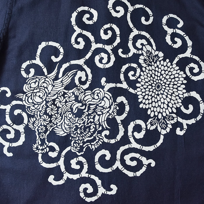 Arabesque Karajishi Open-Collar Shirt
