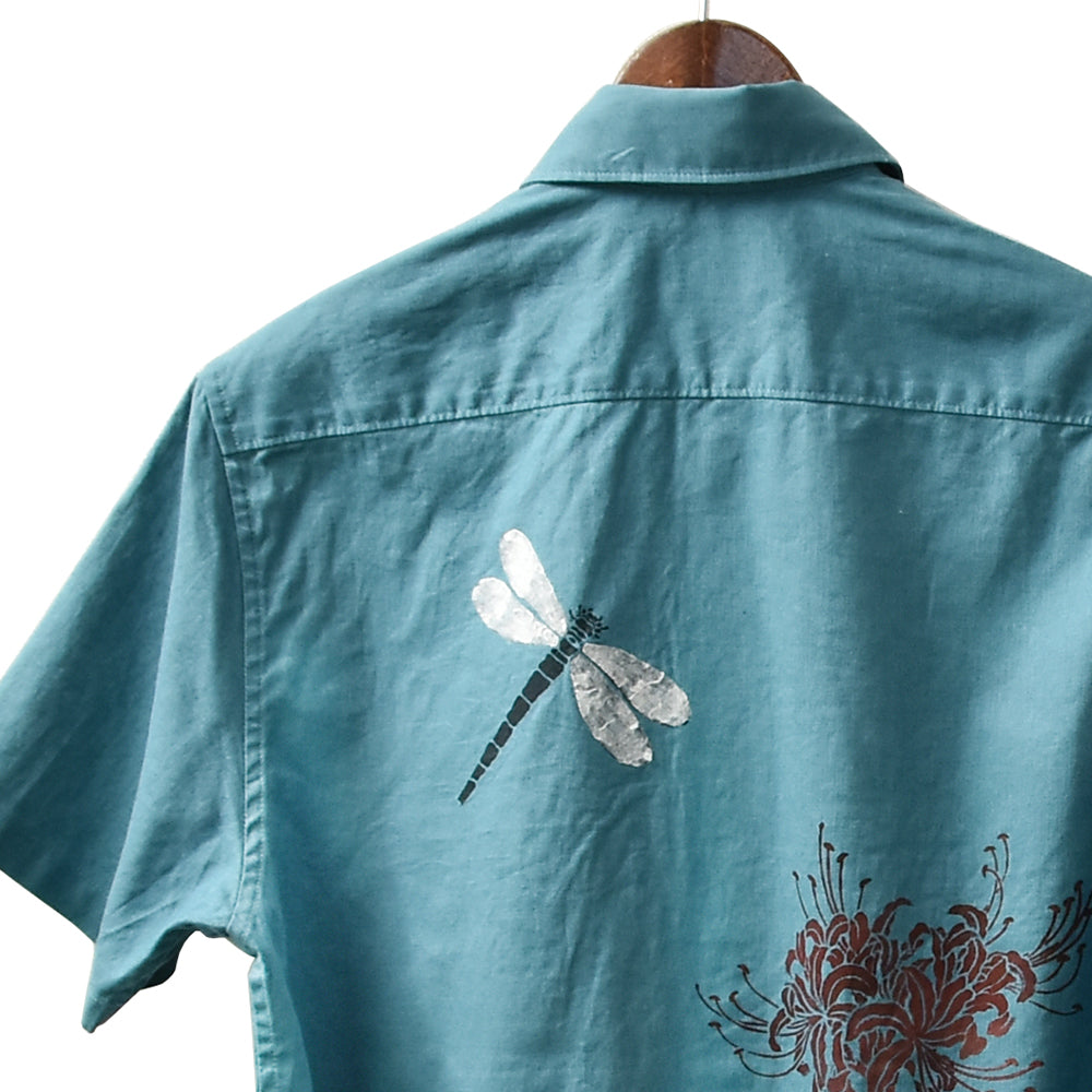 Red Spider Lily & Washi Dragonfly Shirt