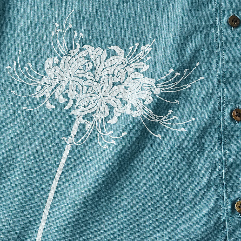 Red Spider Lily & Washi Dragonfly Shirt