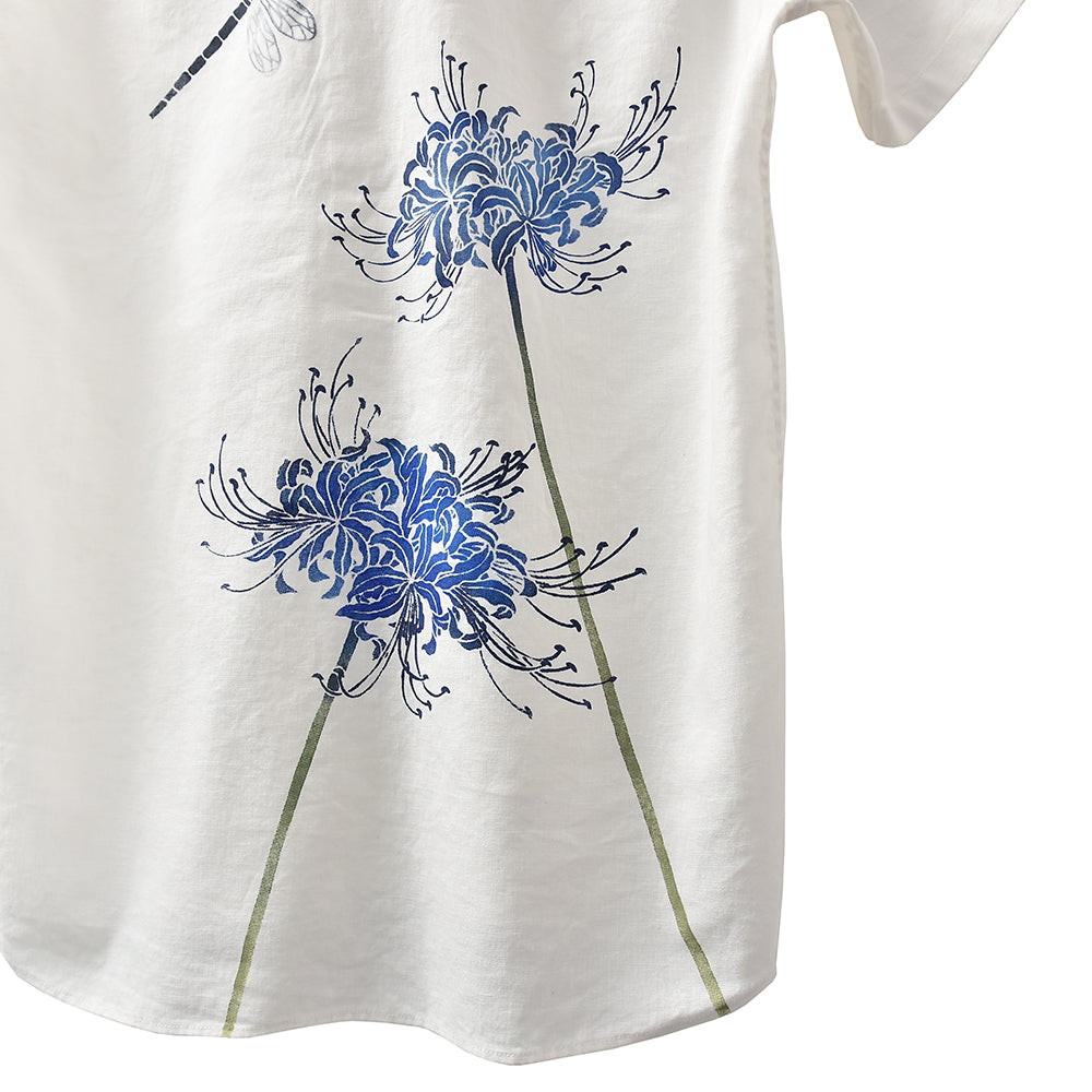 Red Spider Lily & Washi Dragonfly Shirt