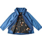 Agapanthus Layered Kimono-Collar Jacket