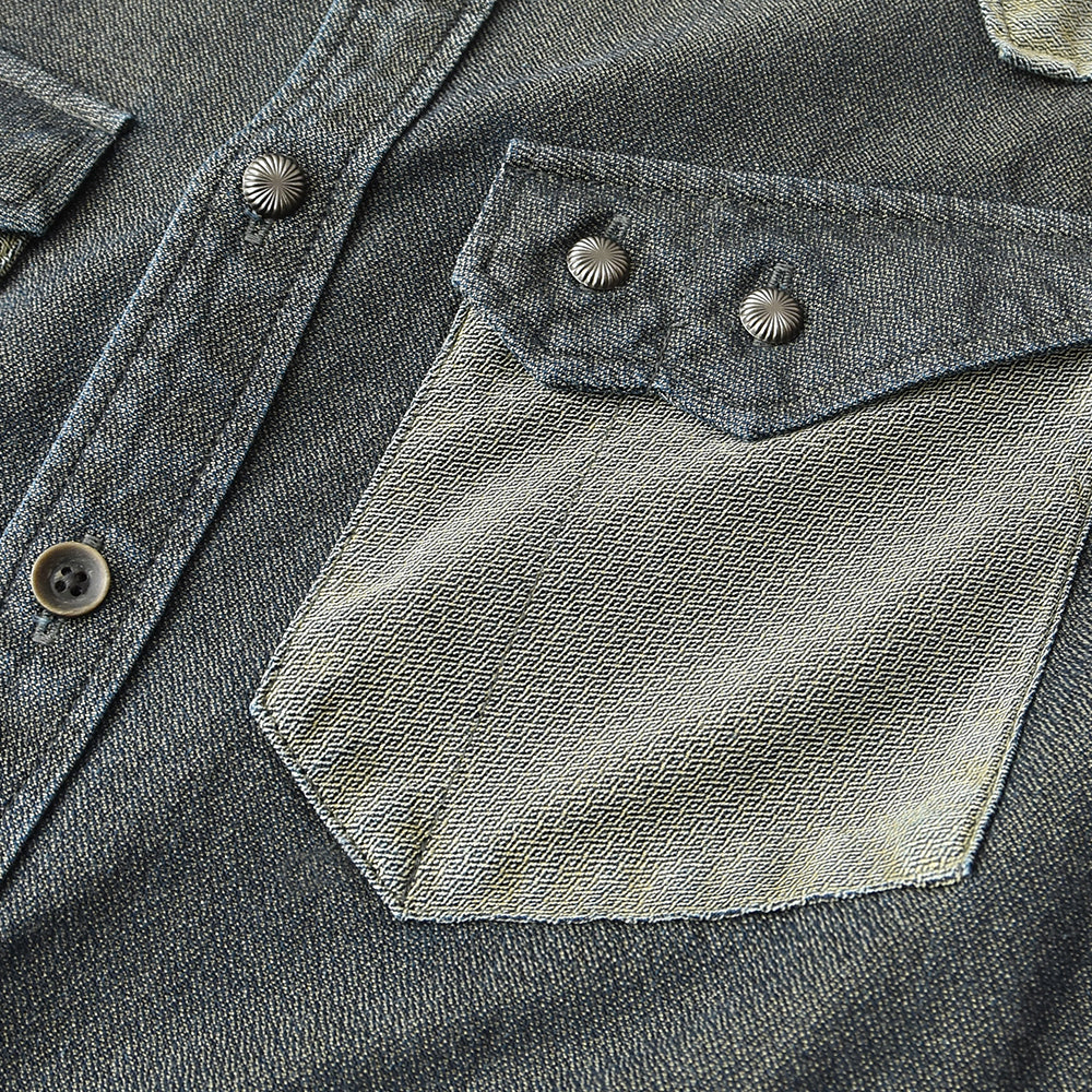 Indigo Diamond Dobby Shirt