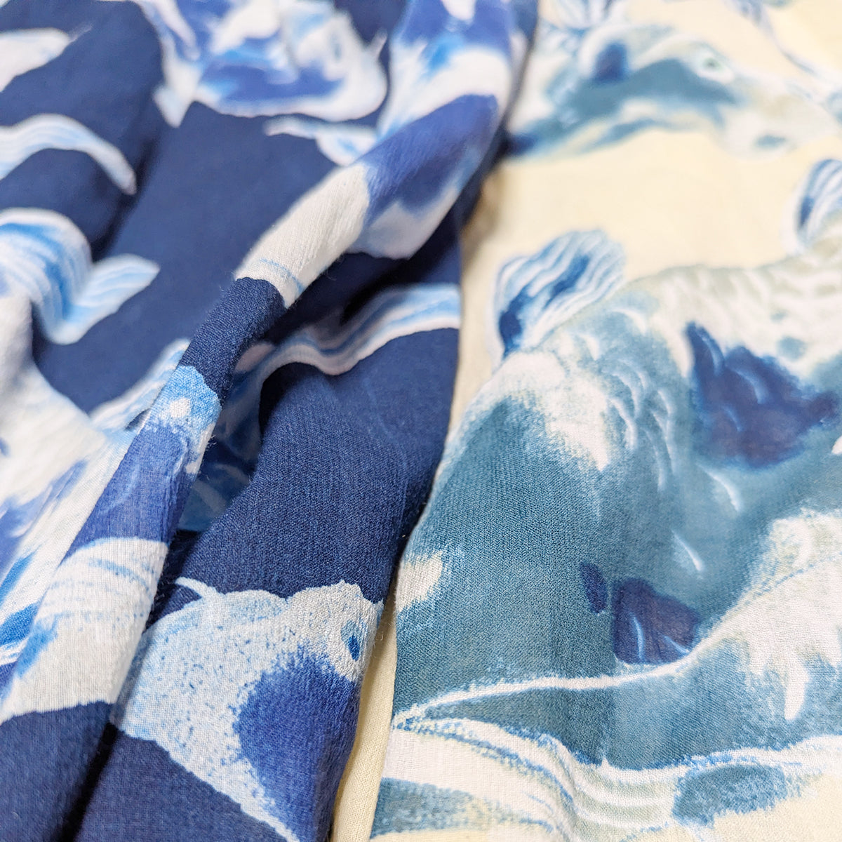 Blue Koi Scarf