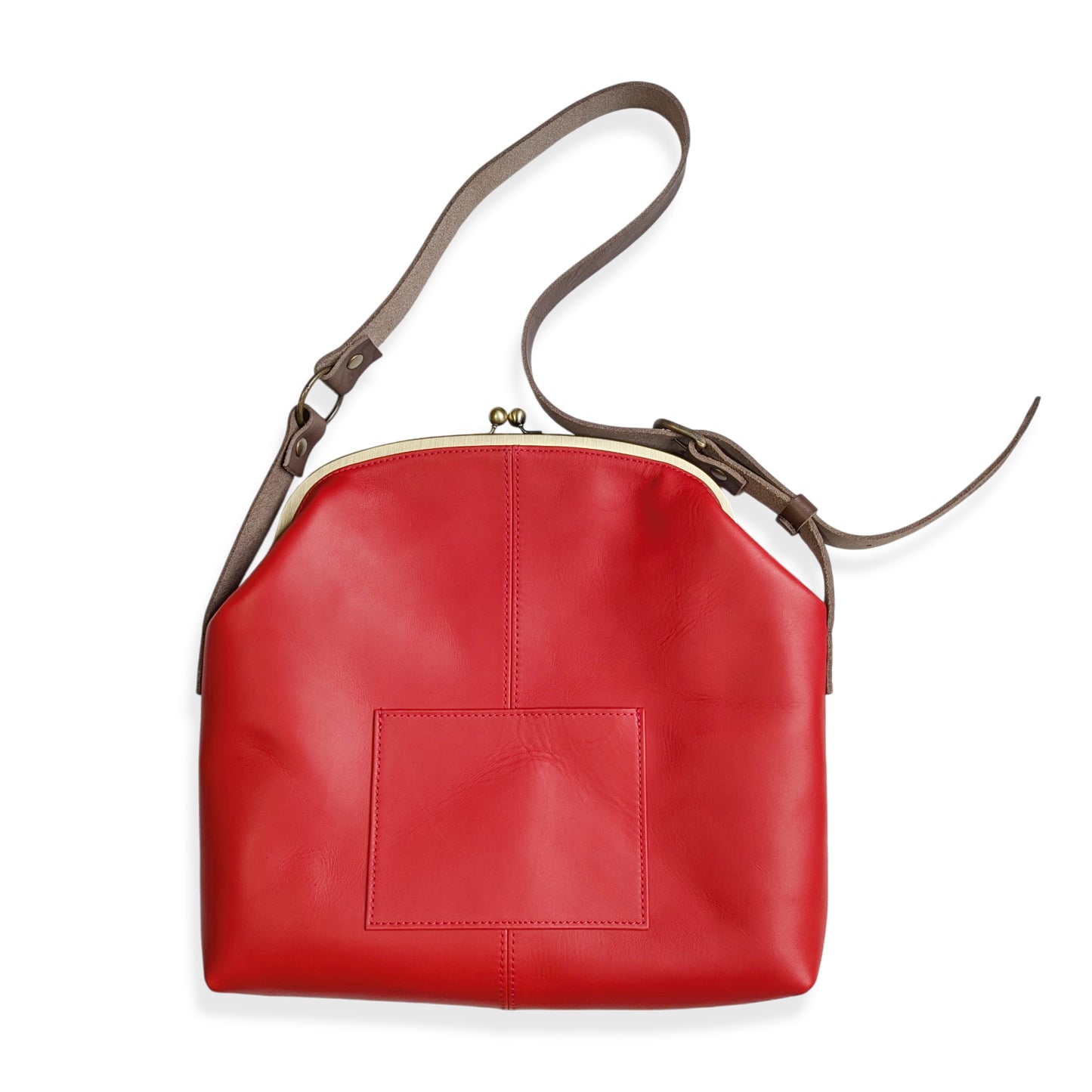 Real leather Gamaguchi Shoulder Bag -Lotas-