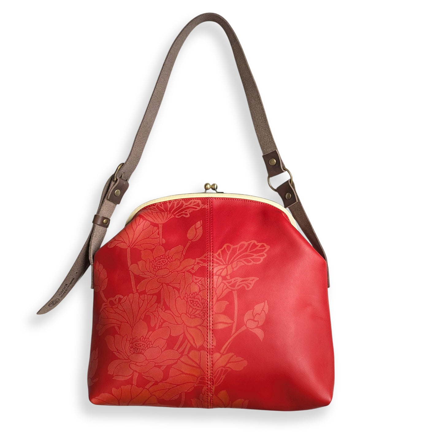 Real leather Gamaguchi Shoulder Bag -Lotas-