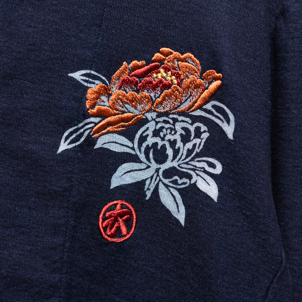 芍薬ラウンドカーディガン