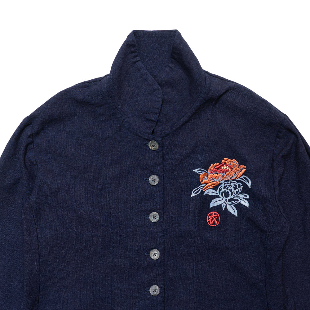 芍薬ラウンドカーディガン