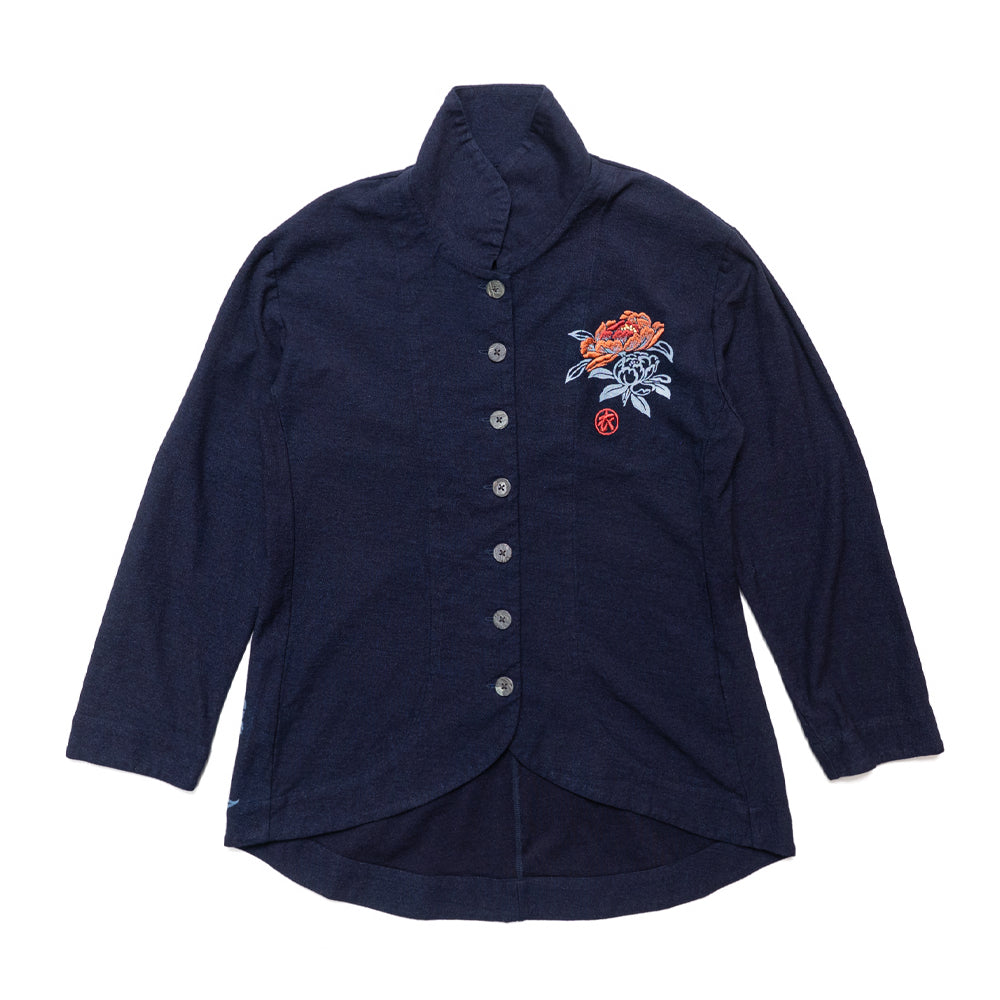 芍薬ラウンドカーディガン