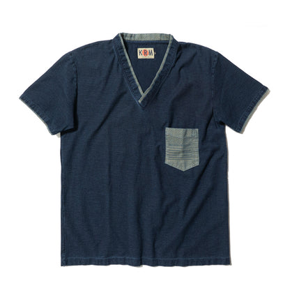 インディゴ着物カラーTシャツ