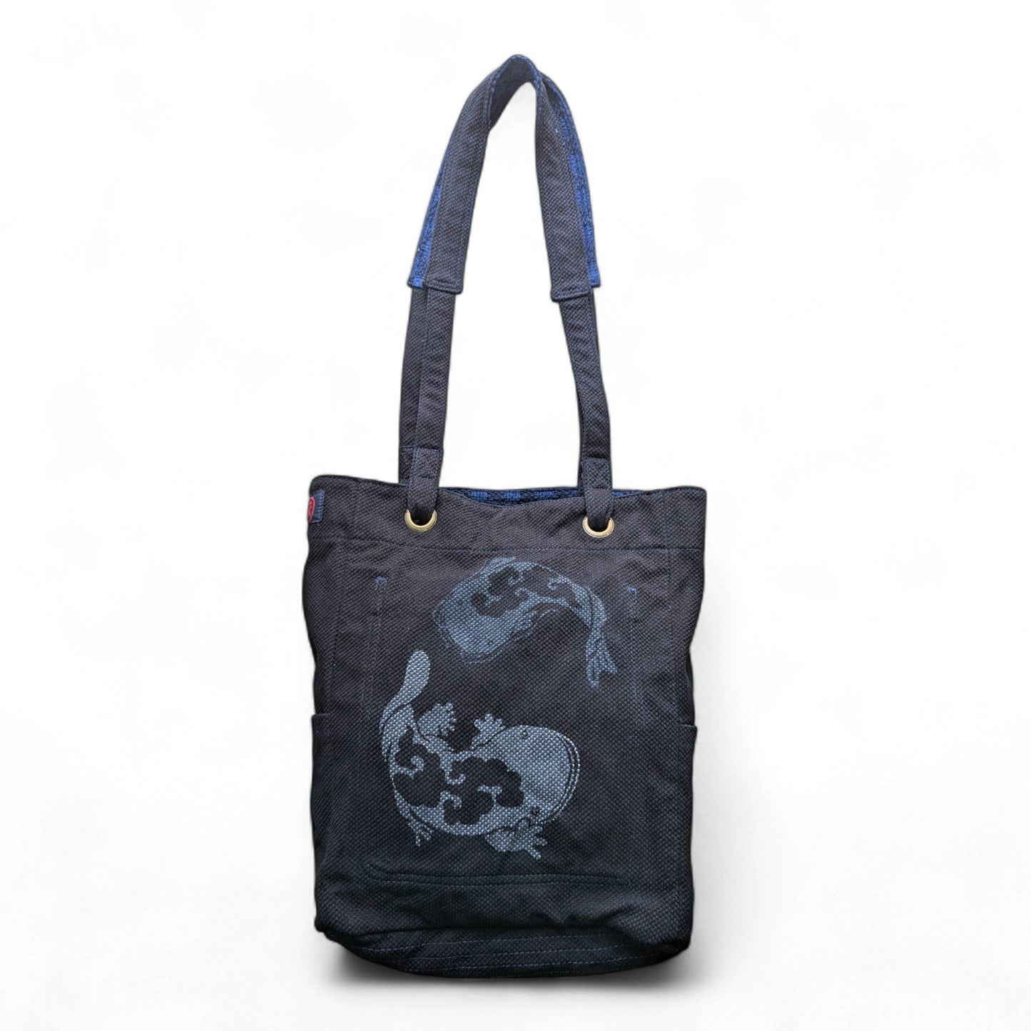 Japanese Giant Salamander Sashiko Combo Tote Bag