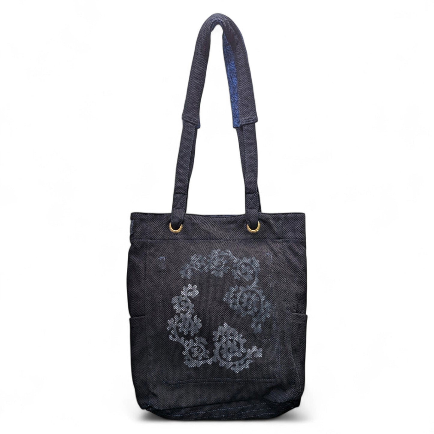Tako Karakusa Sashiko Combo Tote Bag