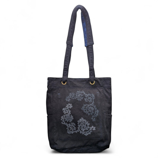 Tako Karakusa Sashiko Combo Tote Bag