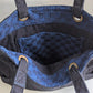 Japanese Giant Salamander Sashiko Combo Tote Bag