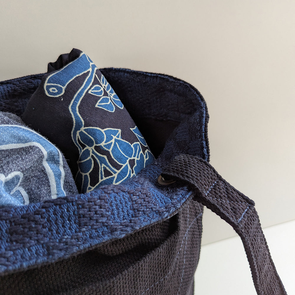 Japanese Giant Salamander Sashiko Combo Tote Bag