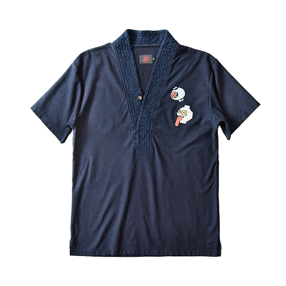 提灯おばけ 着物衿Tシャツ