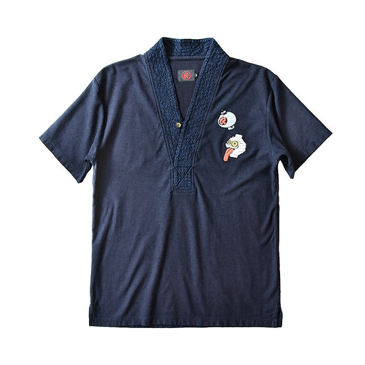 提灯おばけ 着物衿Tシャツ