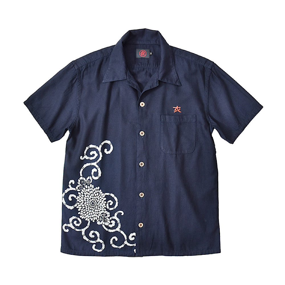 Arabesque Karajishi Open-Collar Shirt