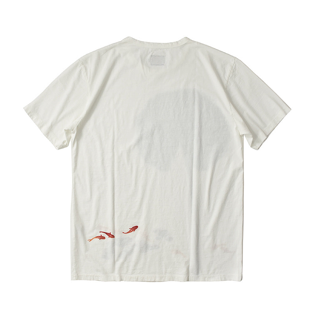 蓮リーフプリント 和金Tシャツ