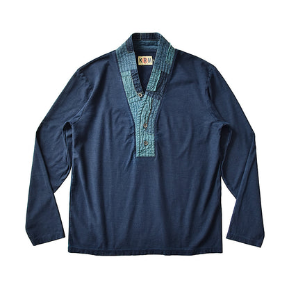 着物衿 パッチワークロングTシャツ