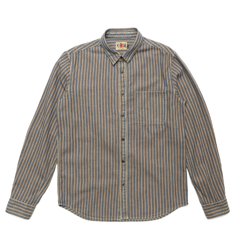 インディゴ　ストライプ　