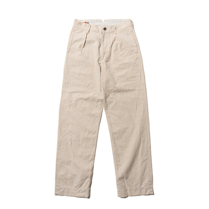 Cotton linen striped pants