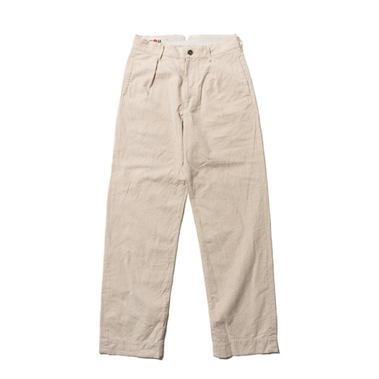 Cotton linen striped pants