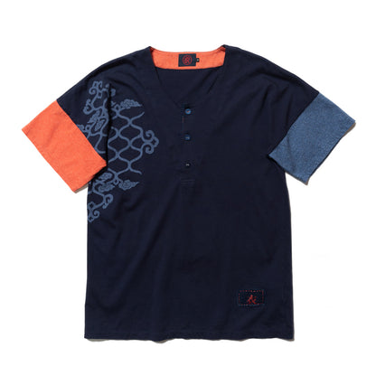 Ainu Pattern KOIKUCHI Henry T-Shirt