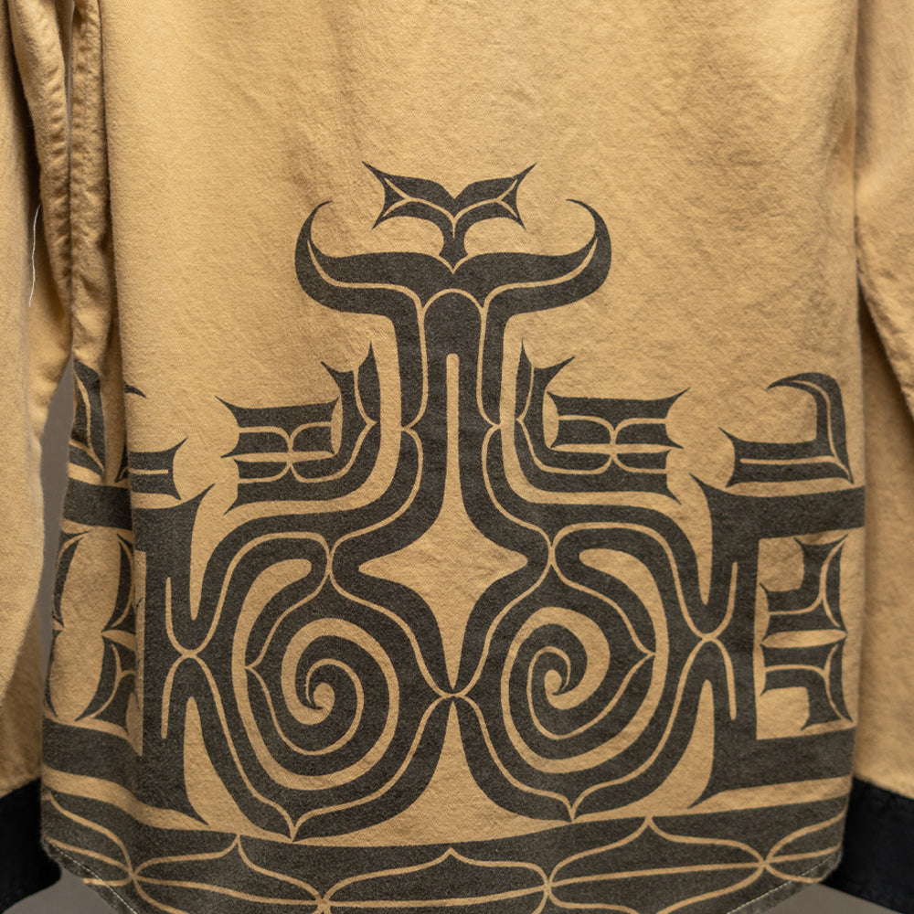 アイヌ文様長袖シャツ