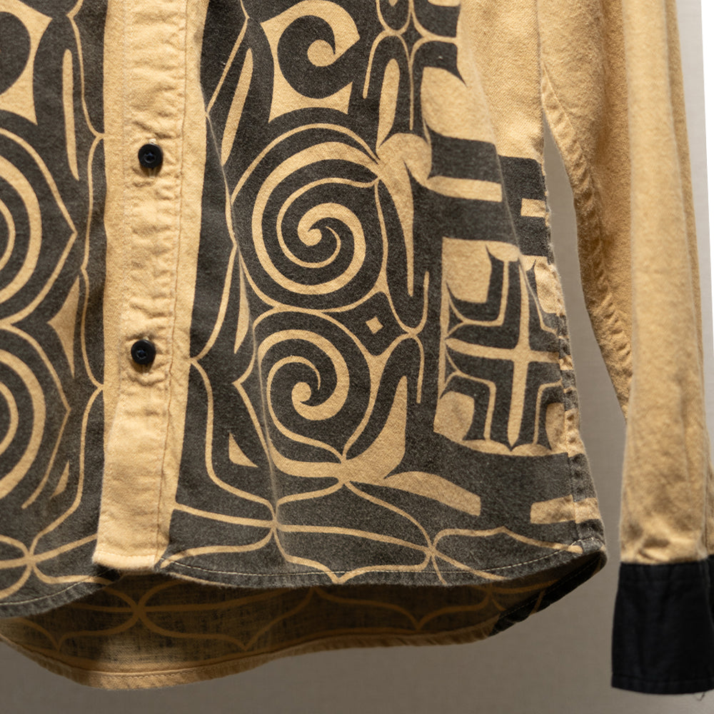 アイヌ文様長袖シャツ