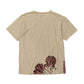 秋の蓮オーガニックコットン半袖Tシャツ