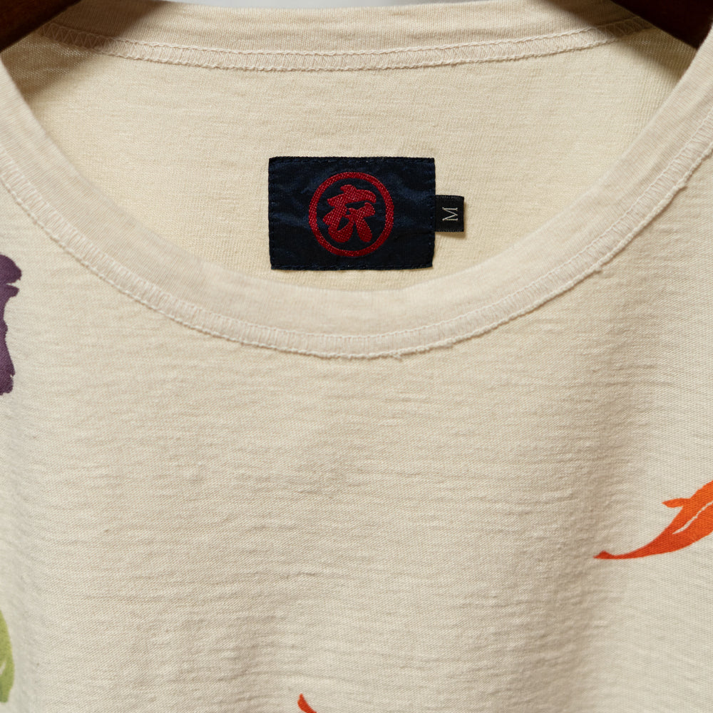 朝顔と和金魚Tシャツ