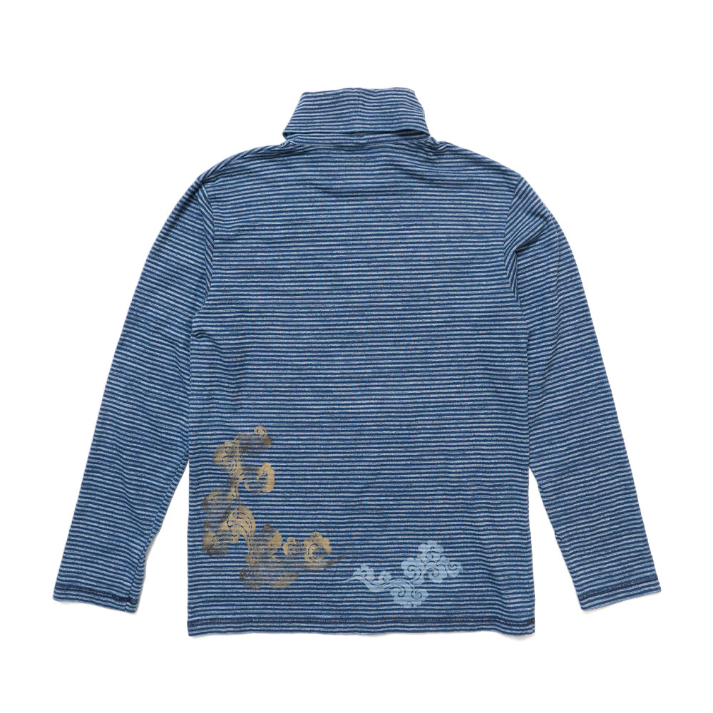 Flowing Clouds Border Turtle Long T-shirt