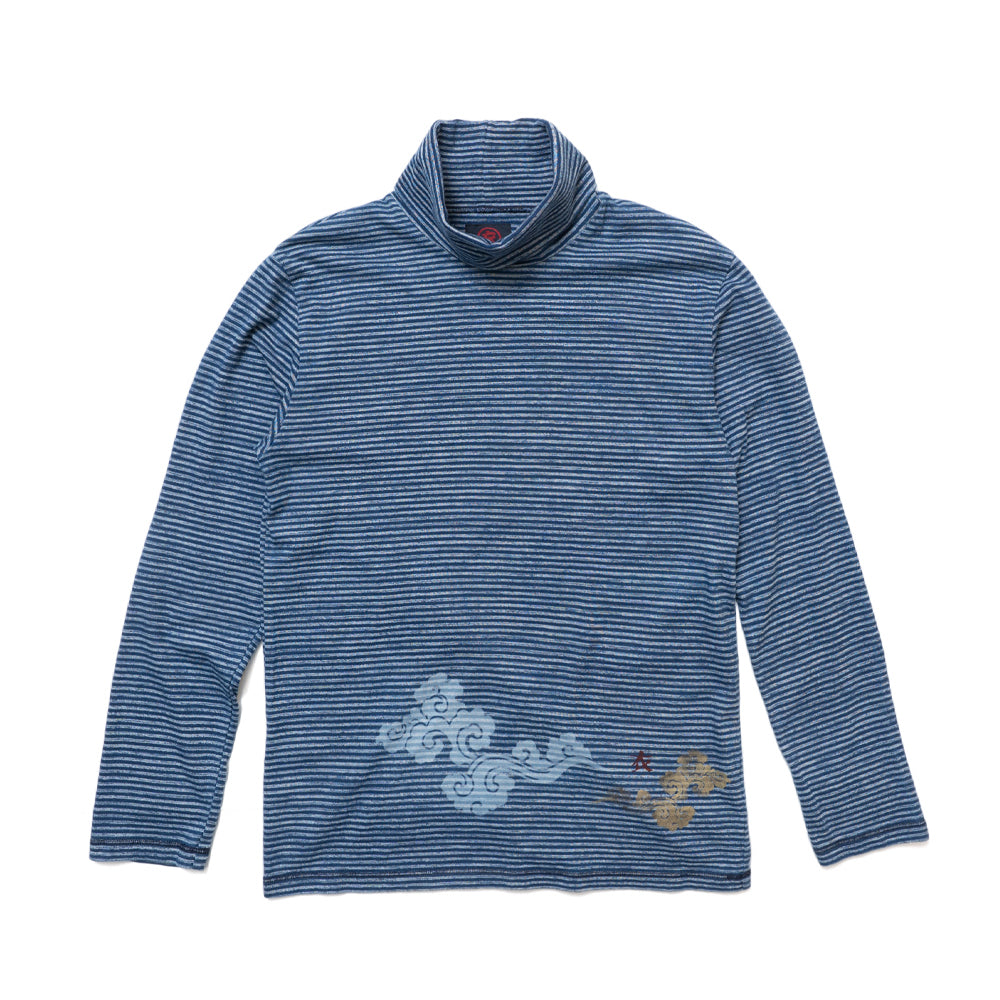 Flowing Clouds Border Turtle Long T-shirt