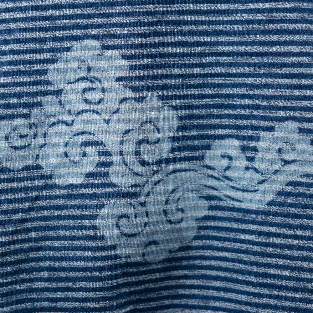 Flowing Clouds Border Turtle Long T-shirt