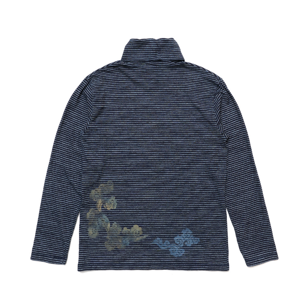 Flowing Clouds Border Turtle Long T-shirt