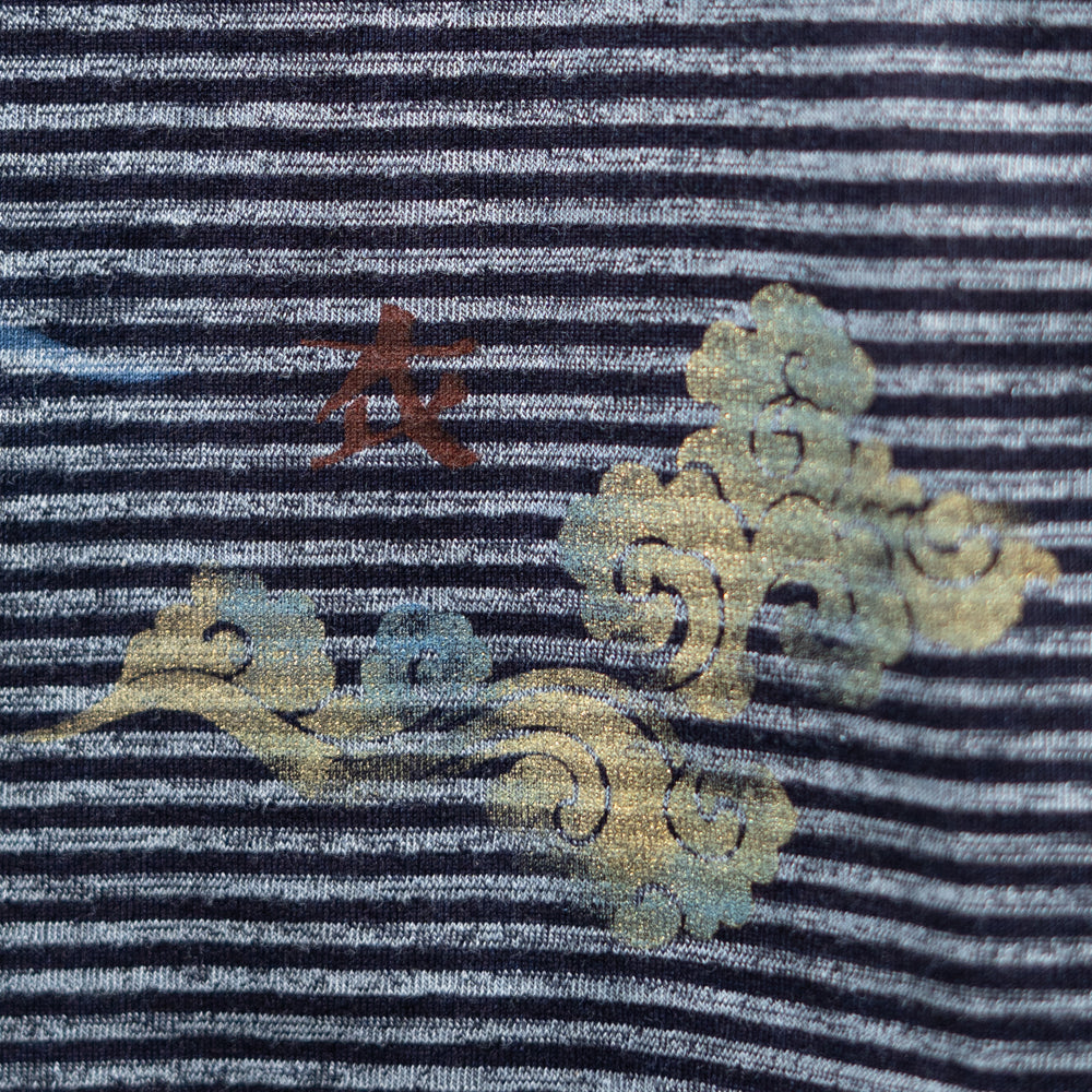 Flowing Clouds Border Turtle Long T-shirt