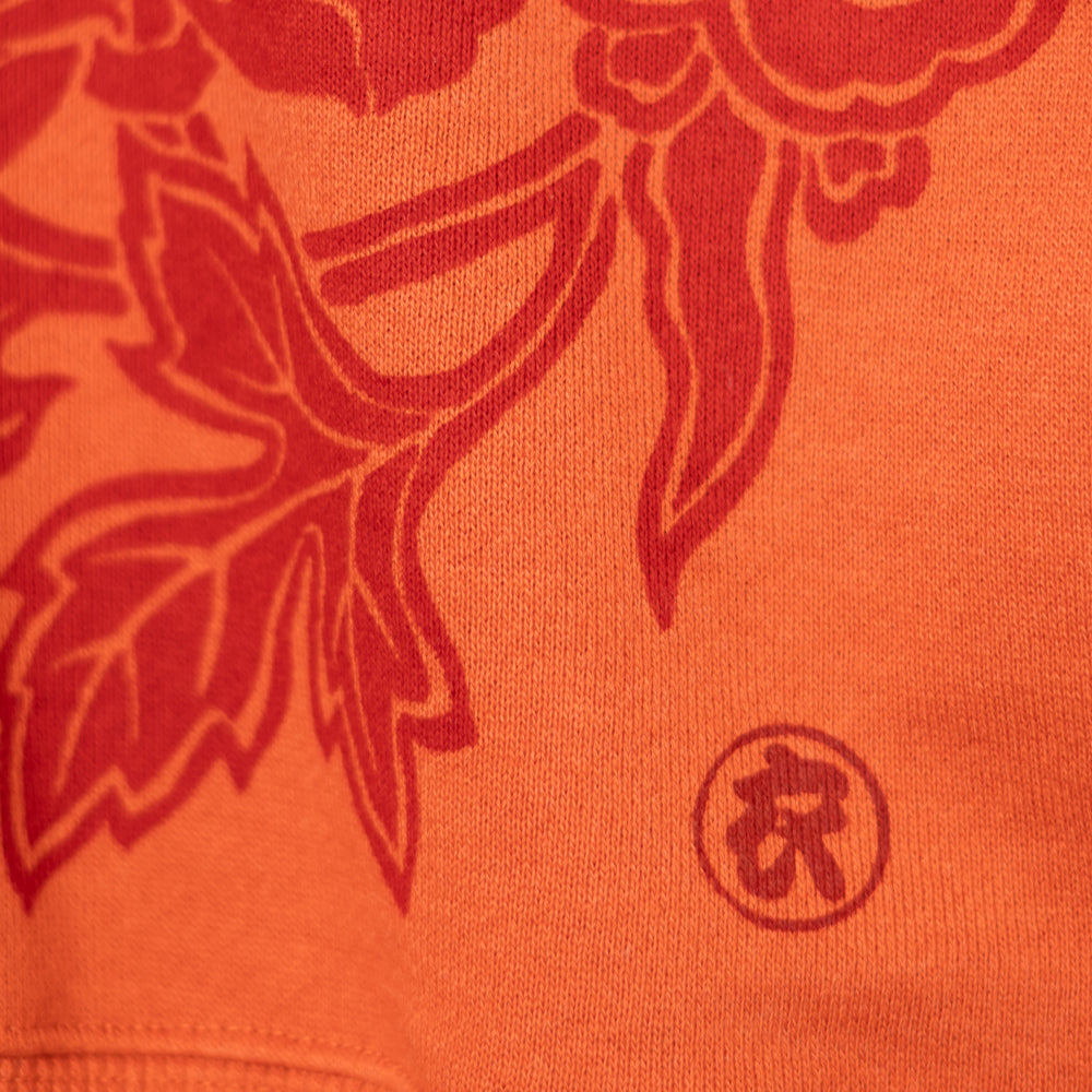 唐草牡丹デカ衿プルオーバー