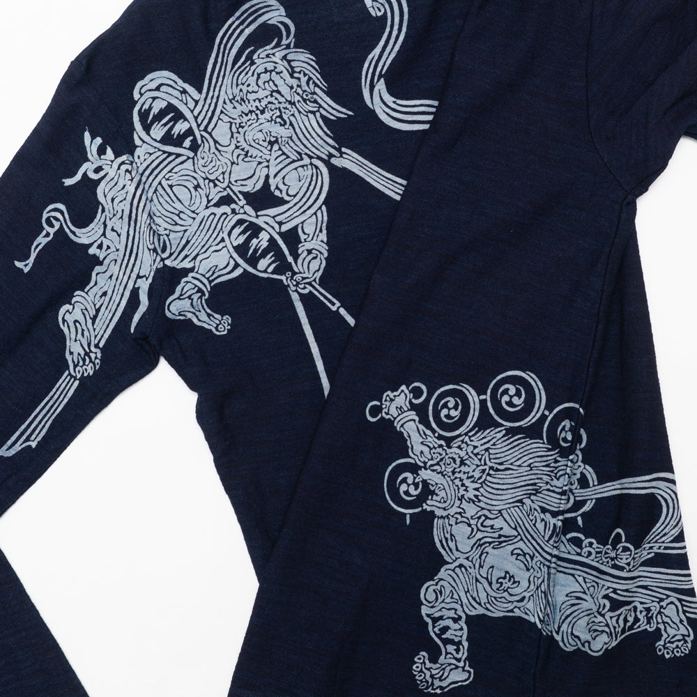風神雷神水神 スラブロングTシャツ