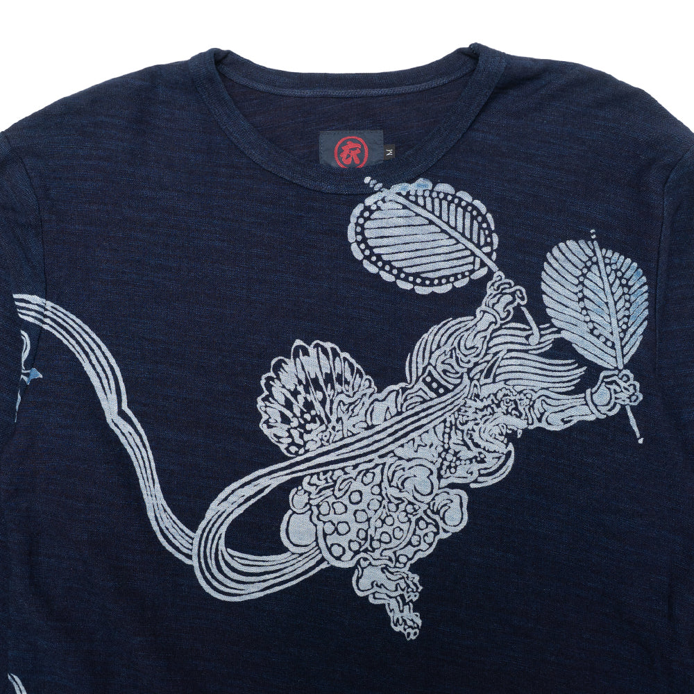 風神雷神水神 スラブロングTシャツ
