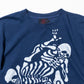 骸骨プロレスろうけつ染めTシャツ　【寺町店・オンラインショップ限定】