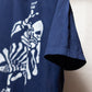 骸骨プロレスろうけつ染めTシャツ　【寺町店・オンラインショップ限定】